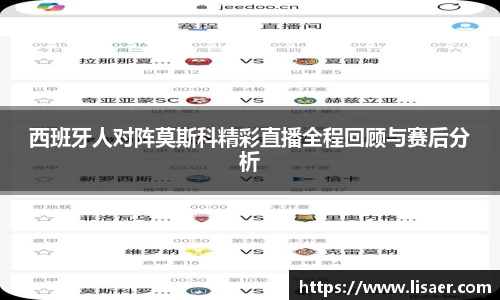 西班牙人对阵莫斯科精彩直播全程回顾与赛后分析